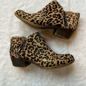 Lucky Brand Leopard Print Ankle Boots